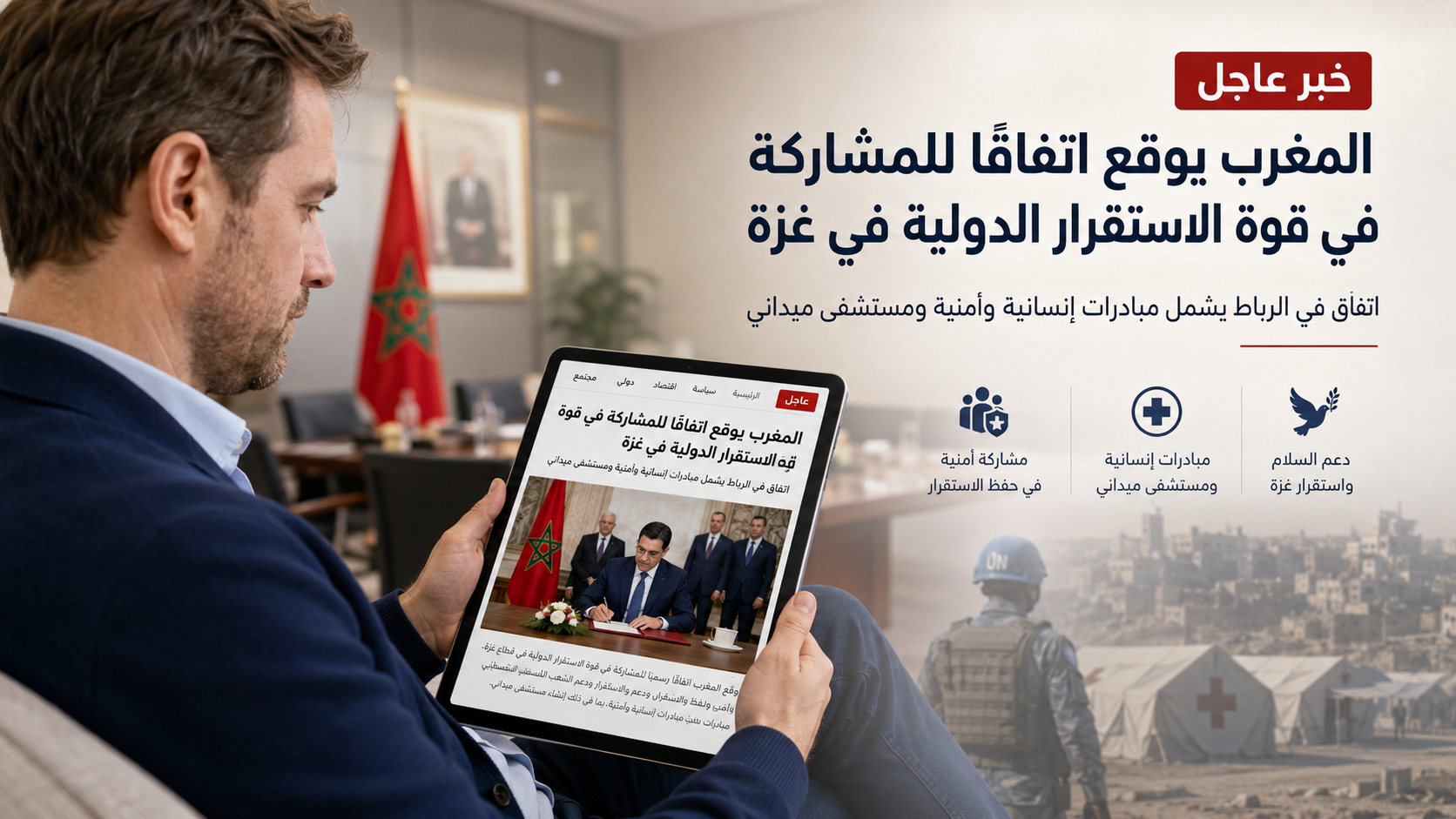اتفاق في الرباط لانضمام المغرب إلى قوة الاستقرار الدولية بغزة